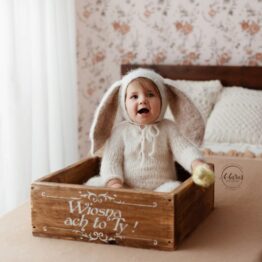 bunny outfit: sleeper with hat